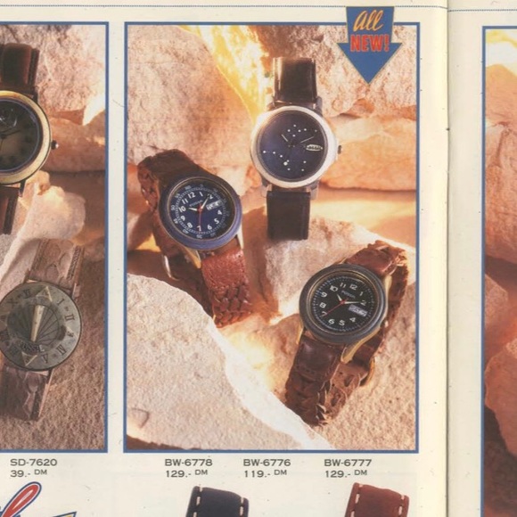 RARE 1995 FOSSIL GALAXY WATCH BW-6776 - Picture 4 of 9